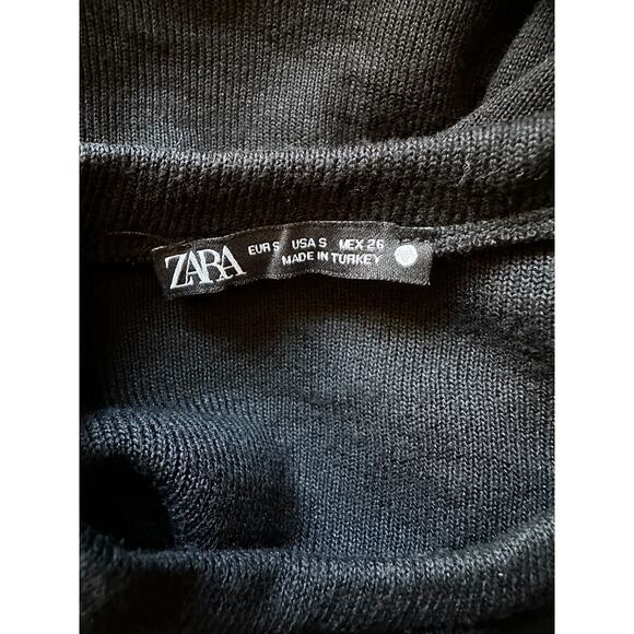 Zara Cutout Bodycon Sweater, Women’s, Black size Small - Picture 4 of 4